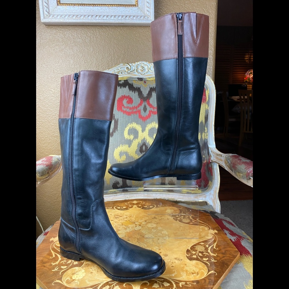 Cole Haan Beautiful Leather Rigby Riding Boots - Picture 6 of 16